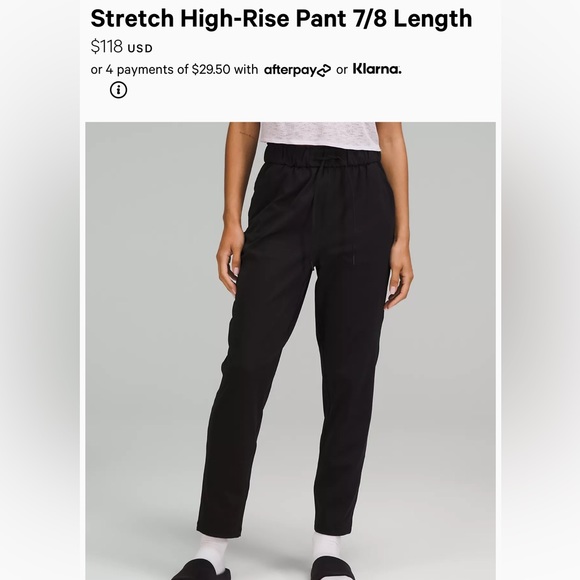 COPY - Lululemon Stretch High-Rise Pant 7/8 Length - Picture 4 of 4
